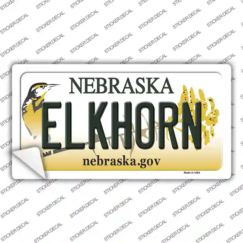 Elkhorn Nebraska Novelty Sticker Decal