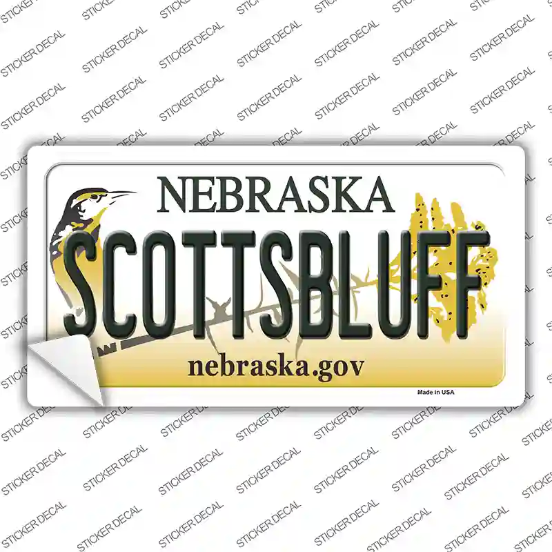 Scottsbluff Nebraska Novelty Sticker Decal