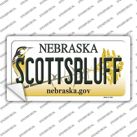 Scottsbluff Nebraska Novelty Sticker Decal