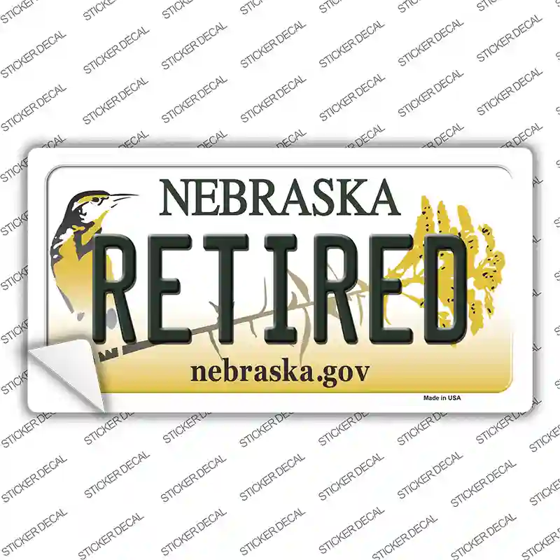 Retired Nebraska Novelty Sticker Decal