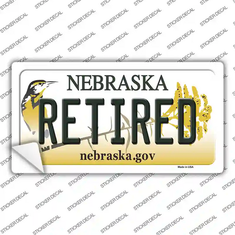 Retired Nebraska Novelty Sticker Decal