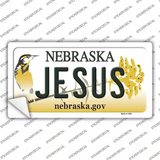 Jesus Nebraska Novelty Sticker Decal