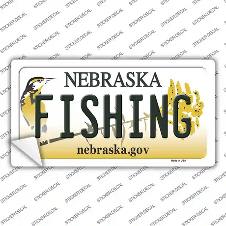 Fishing Nebraska Novelty Sticker Decal