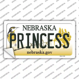 Princess Nebraska Novelty Sticker Decal