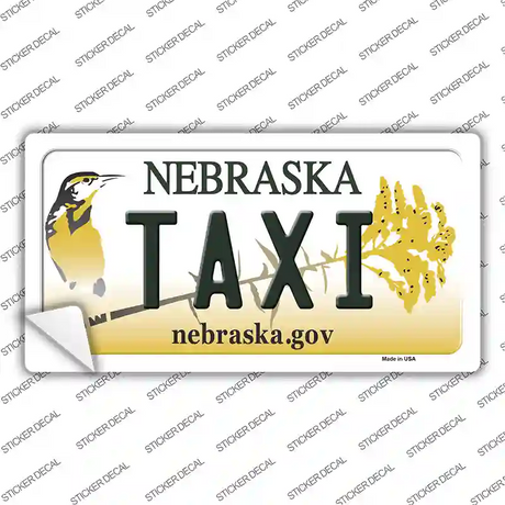 Taxi Nebraska Novelty Sticker Decal