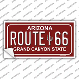 Route 66 Arizona Red Novelty Sticker Decal