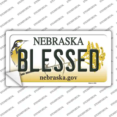 Blessed Nebraska Novelty Sticker Decal