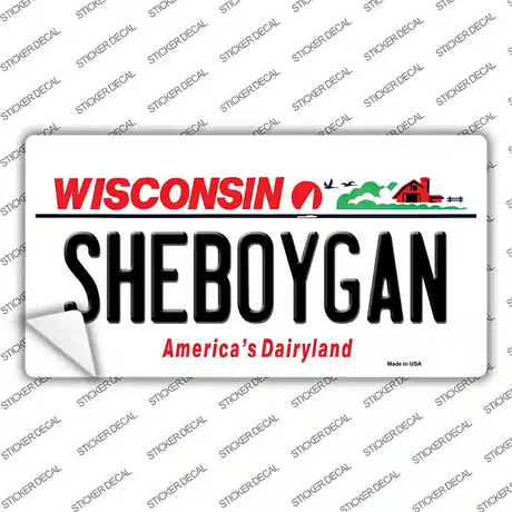 Sheboygan Wisconsin Novelty Sticker Decal
