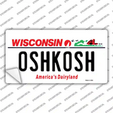 Oshkosh Wisconsin Novelty Sticker Decal