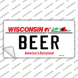 Beer Wisconsin Novelty Sticker Decal