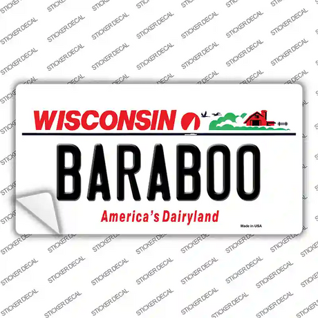 Baraboo Wisconsin Novelty Sticker Decal