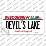 Devils Lake Wisconsin Novelty Sticker Decal