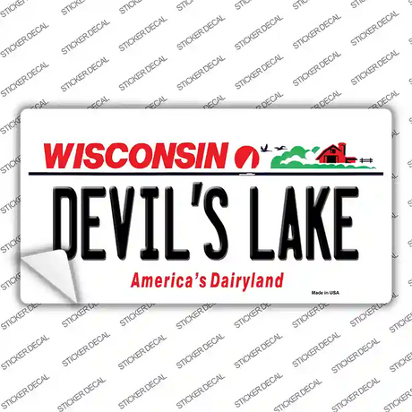 Devils Lake Wisconsin Novelty Sticker Decal