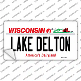 Lake Delton Wisconsin Novelty Sticker Decal