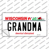 Grandma Wisconsin Novelty Sticker Decal