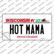 Hot Mama Wisconsin Novelty Sticker Decal