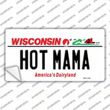 Hot Mama Wisconsin Novelty Sticker Decal