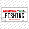 Fishing Wisconsin Novelty Sticker Decal