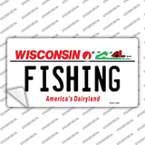 Fishing Wisconsin Novelty Sticker Decal