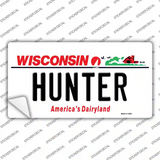 Hunter Wisconsin Novelty Sticker Decal
