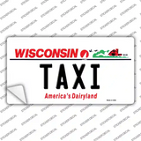 Taxi Wisconsin Novelty Sticker Decal