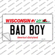 Bad Boy Wisconsin Novelty Sticker Decal