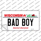 Bad Boy Wisconsin Novelty Sticker Decal