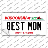 Best Mom Wisconsin Novelty Sticker Decal