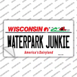 Waterpark Junkie Wisconsin Novelty Sticker Decal