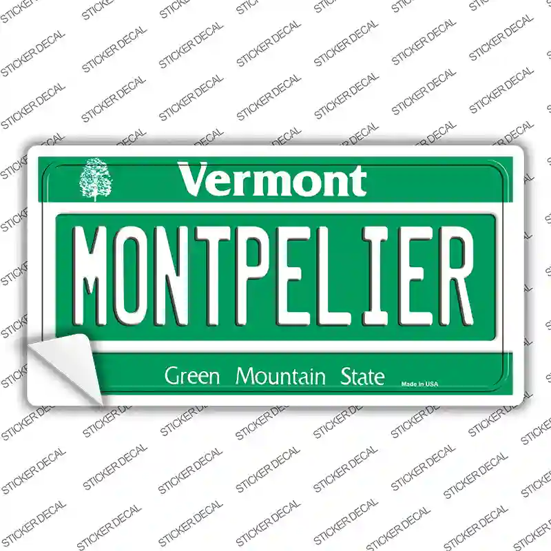 Montpelier Vermont Novelty Sticker Decal