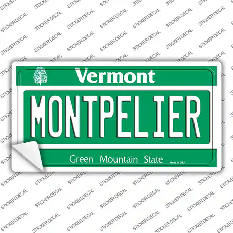 Montpelier Vermont Novelty Sticker Decal