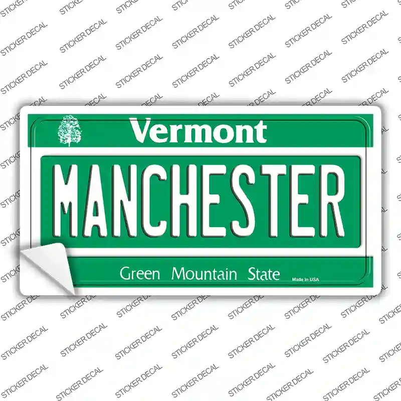 Manchester Vermont Novelty Sticker Decal