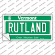 Rutland Vermont Novelty Sticker Decal
