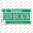 South Burlington Vermont Novelty Sticker Decal