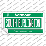 South Burlington Vermont Novelty Sticker Decal
