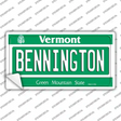 Bennington Vermont Novelty Sticker Decal