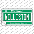 Williston Vermont Novelty Sticker Decal