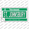 St Johnsbury Vermont Novelty Sticker Decal