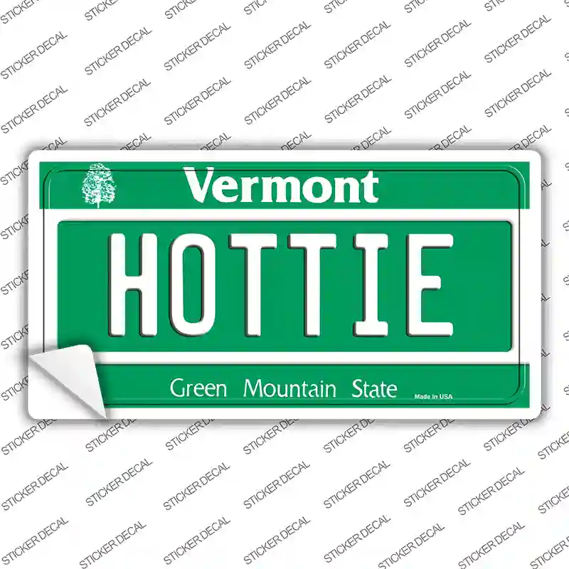 Hottie Vermont Novelty Sticker Decal