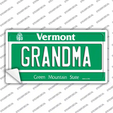 Grandma Vermont Novelty Sticker Decal