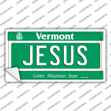 Jesus Vermont Novelty Sticker Decal