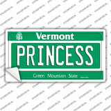 Princess Vermont Novelty Sticker Decal