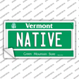 Native Vermont Novelty Sticker Decal