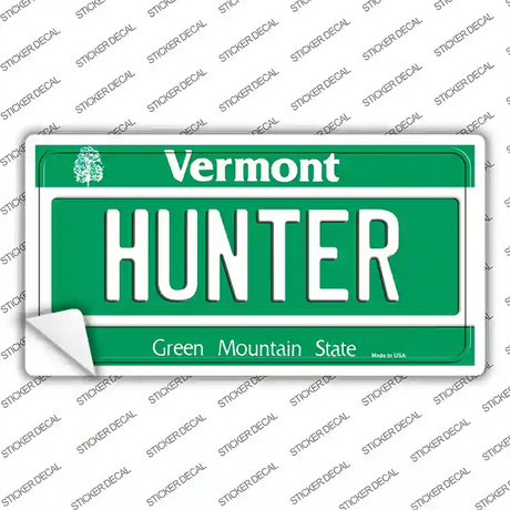 Hunter Vermont Novelty Sticker Decal