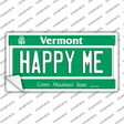 Happy Me Vermont Novelty Sticker Decal