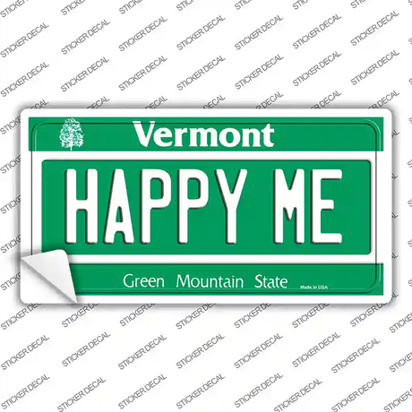 Happy Me Vermont Novelty Sticker Decal
