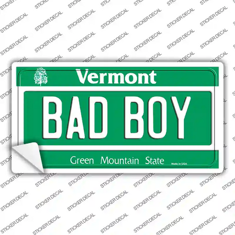Bad Boy Vermont Novelty Sticker Decal