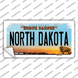 North Dakota Background Novelty Sticker Decal