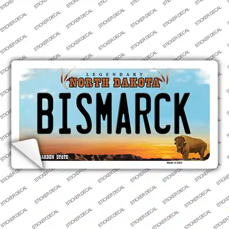 Bismarck North Dakota Novelty Sticker Decal