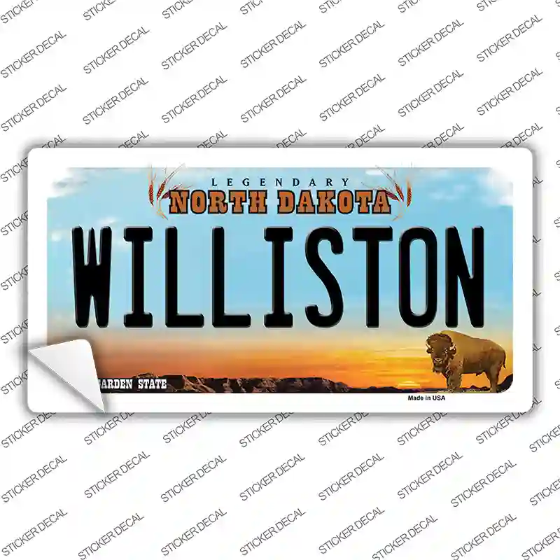 Williston North Dakota Novelty Sticker Decal